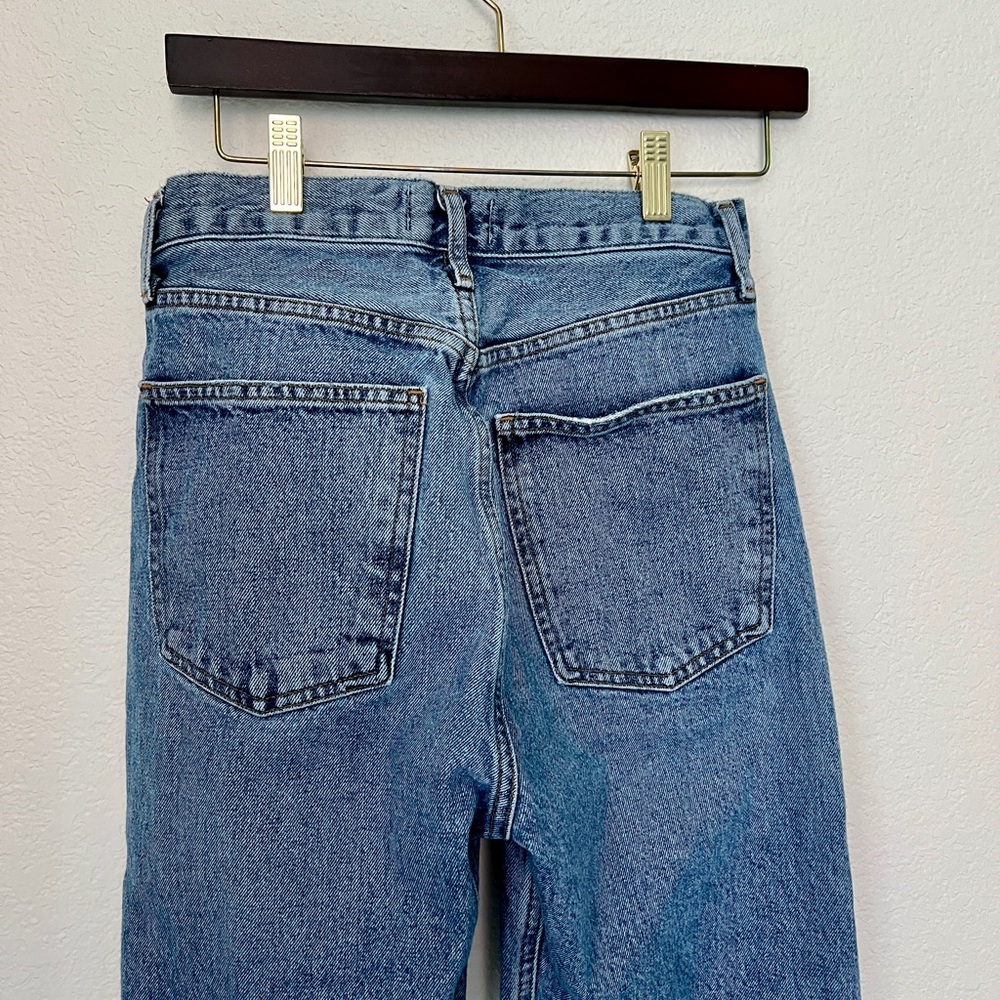 Agolde Straight Leg Jeans in Classic Blue - Picture 3 of 6
